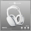 Music Sound MAXI2 - Bezdrátová sluchátka do uší s technologií Bluetooth V5.0 (bílá)