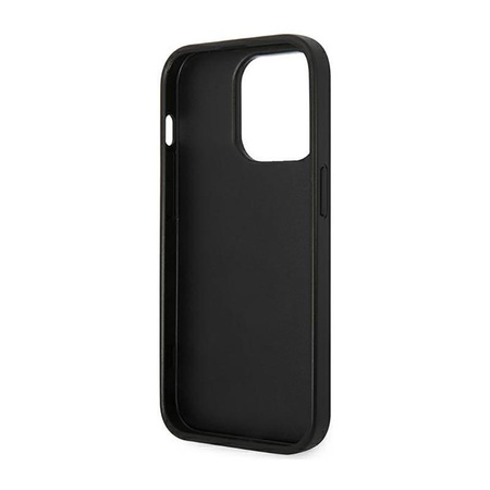 Karl Lagerfeld Monogram Stripe - iPhone 14 Pro Tasche (grau)