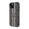Guess 4G Printed Stripes MagSafe - Case for iPhone 14 Plus (Brown)