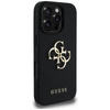 Guess Grained Big 4G Logo Small Classic Logo - Case for iPhone 16 Pro Max (black)