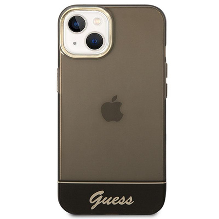 Průsvitné pouzdro Guess - iPhone 14 Plus (černé)