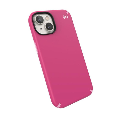 Speck Presidio2 Pro MagSafe - Antibacterial iPhone 14 / iPhone 13 Case (Digitalpink / Blossompink / White)