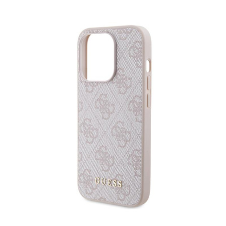 Guess 4G Metal Logo Gold - Tasche für iPhone 15 Pro (Pink)