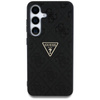Guess Hot Stamp 4G Pattern Triangle Metal Logo - pouzdro pro Samsung Galaxy S25 (černé)
