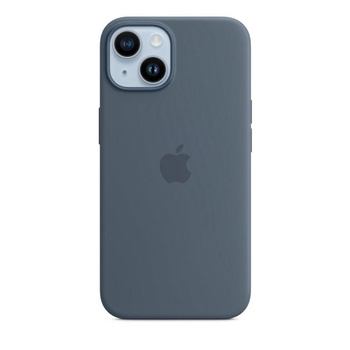 Silikonové pouzdro Apple - Silikonové pouzdro s MagSafe pro iPhone 14 (Storm Blue)