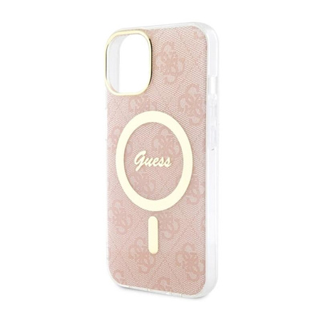 Guess 4G MagSafe - Coque pour iPhone 14 (rose)