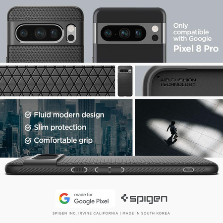 Spigen Liquid Air - Gehäuse für Google Pixel 8 Pro (Schwarz)