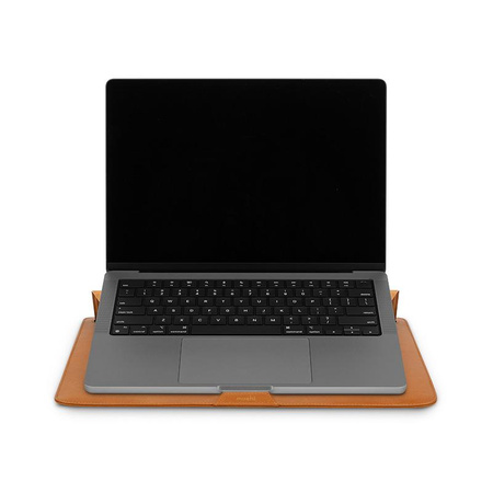 Moshi Muse 14" 3 v 1 Slim - Obal na MacBook Pro 14" (2021) (karamelově hnědý)