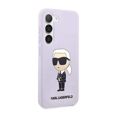 Karl Lagerfeld Silicone NFT Ikonik - Etui Samsung Galaxy S23+ (fioletowy)