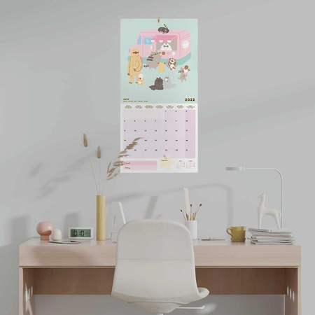 Pusheen - Wandkalender 2022 aus der Foodie Kollektion 30 x 30 cm