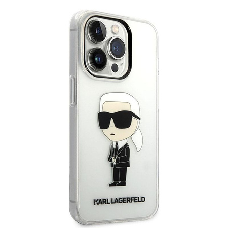 Karl Lagerfeld IML NFT Ikonik - Hülle für iPhone 14 Pro (Klar)