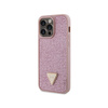 Guess Rhinestone Triangle - pouzdro pro iPhone 14 Pro Max (růžové)