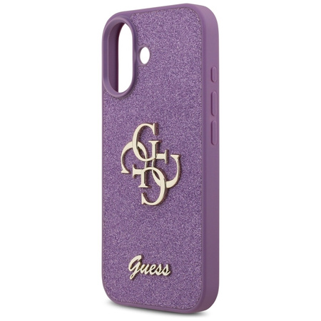 ETUI DO IPHONE 17 GUESS ORYGINALNE FIOLETOWE BROKATOWE ELEGANCKIE MODNE