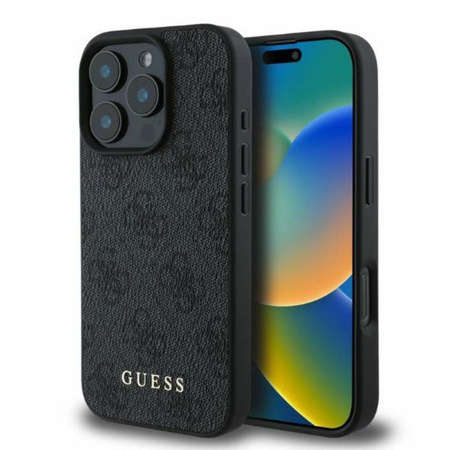 Guess 4G Classic - Coque pour iPhone 16 Pro Max (noir)