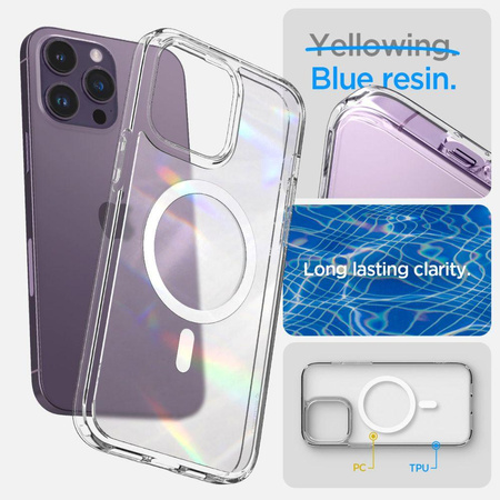 Spigen Ultra Hybrid MagSafe - Case for iPhone 14 Pro Max (Frost Clear)