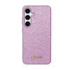 Guess Glitter Flakes Metal Logo Case - Tasche für Samsung Galaxy S24 (Lila)