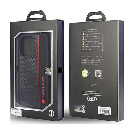 Audi Carbon Fiber Stripe - Coque iPhone 13 Pro (Noir)