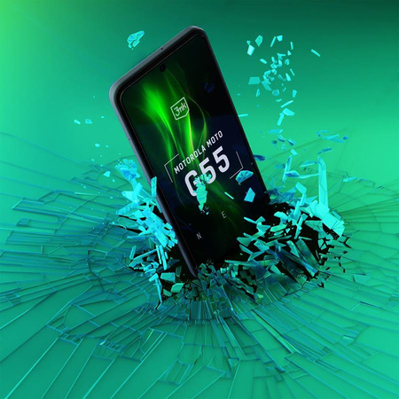 3mk HardGlass Max Lite - Gehärtetes Glas für Motorola Moto G55 5G (Schwarz)