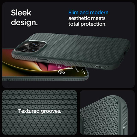 Spigen Liquid Air - pouzdro pro iPhone 15 Pro Max (Abyss Green)
