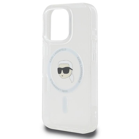 Karl Lagerfeld IML Metal Karl Head MagSafe - iPhone 16 Pro Max Case (white)