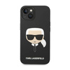 Karl Lagerfeld Silikonové pouzdro Iconic Karl`s Head - iPhone 14 Plus (černé)