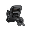 Crong Carclip Air Vent - Supporto universale per bocchette dell'aria per auto (nero)