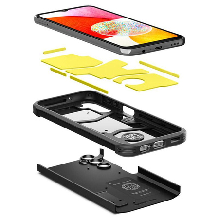 Spigen Tough Armor - Etui pour Samsung Galaxy A14 4G / LTE (Noir)