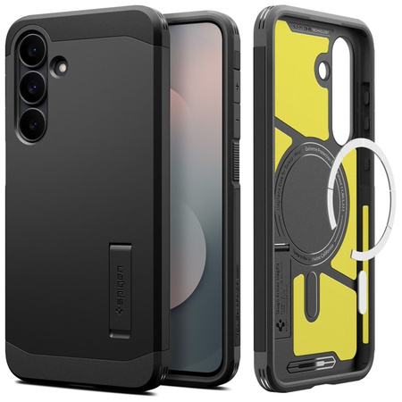 Pouzdro Spigen Tough Armor MagSafe pro Samsung Galaxy S25 FE (černé)