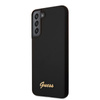 Guess Silicone Script Metal Logo - Etui Samsung Galaxy S22 (noir)