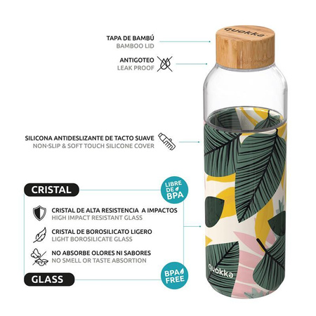 Quokka Flow - Üveg palack 660 ml (Őszi levelek)