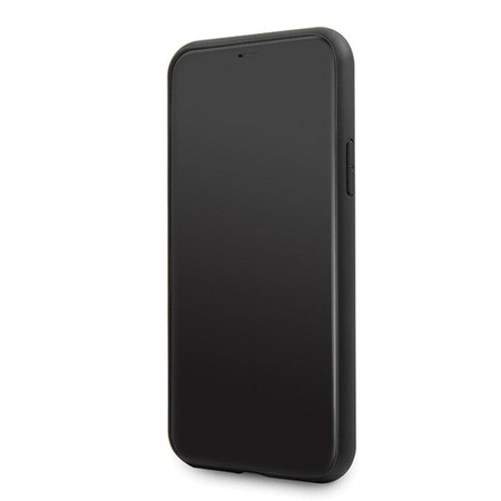 Guess Double Layer Glitter Case Peony G - iPhone 11 Hülle (Schwarz)