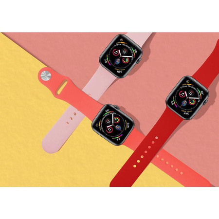 PURO ICON - Elastic Sports Strap for Apple Watch 38/40/41 mm (S/M & M/L) (white)