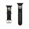 Karl Lagerfeld Silicone Karl & Choupette Heads - Strap for Apple Watch 38/40/41 mm (black)