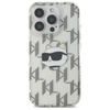 Karl Lagerfeld IML Choupette Head Galvanisiert - iPhone 16 Pro Max Hülle (Transparent)