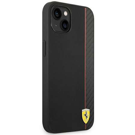 Ferrari Carbon - iPhone 14 Tasche (Schwarz)