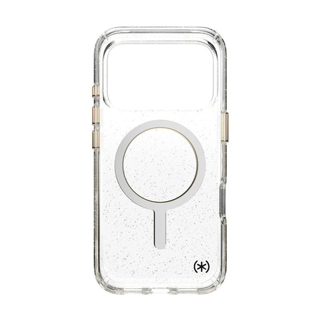 Speck Presidio Lux MagSafe - Pouzdro iPhone 17 Pro (Glitter / Gold Metallic)