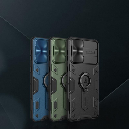 Nillkin CamShield Armor - Samsung Galaxy S21+ tok kamerafedéllel (fekete)
