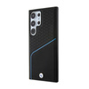 BMW Signature Leather Textured & Line MagSafe - Étui Samsung Galaxy S24 Ultra (noir)