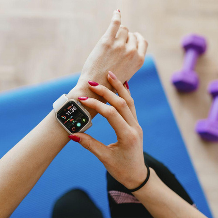 Spigen Thin Fit - Pouzdro pro Apple Watch 8 / Watch 7 41 mm (Starlight)