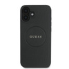 Guess Grained Ring MagSafe - Hülle iPhone 16 Plus (schwarz)