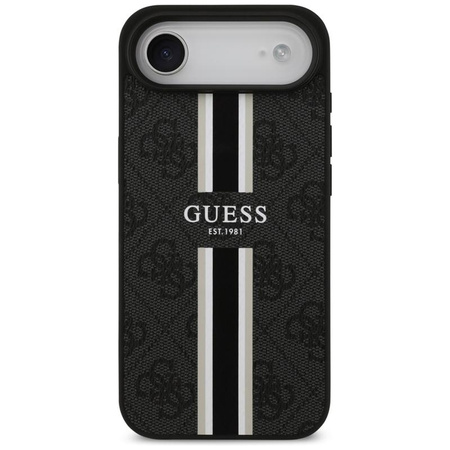 Guess 4G Printed Stripes MagSafe - Hülle iPhone Air (schwarz)