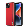 Ferrari Carbon - Coque pour iPhone 14 Plus (Rouge)