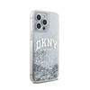 DKNY Liquid Glitter Big Logo - Coque iPhone 15 Pro (blanc)