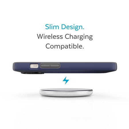 Speck CandyShell Pro - iPhone 14 / iPhone 13 Tasche mit MICROBAN-Beschichtung (Preußisch Blau / Wolkig Grau)