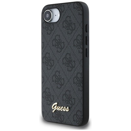 Guess 4G Script Logo MagSafe - tok iPhone 16e készülékhez (fekete)