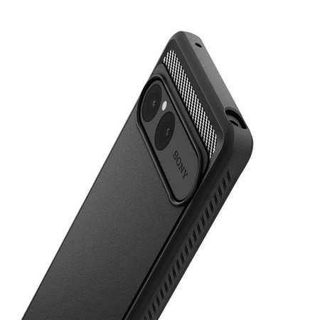 Spigen Rugged Armor - tok Sony Xperia 10 VII-hez (matt fekete)