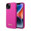 Guess Silicone Vintage - Coque iPhone 14 Plus (fuchsia)
