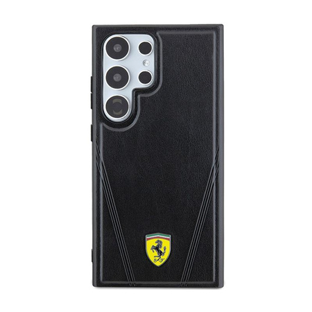 Ferrari Hot Stamp V Lines MagSafe - Samsung Galaxy S24 Ultra case (black)