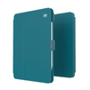 Speck Balance Folio - Étui pour iPad Pro 11" (2022-2018) / iPad Air 11" (2024) / iPad Air 10.9" (5e-4e gén.).) (2022-2020) (Sarcelle/gris nuageux)