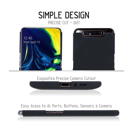 Crong Smooth Skin - Etui Samsung Galaxy A80 / A90 (noir)